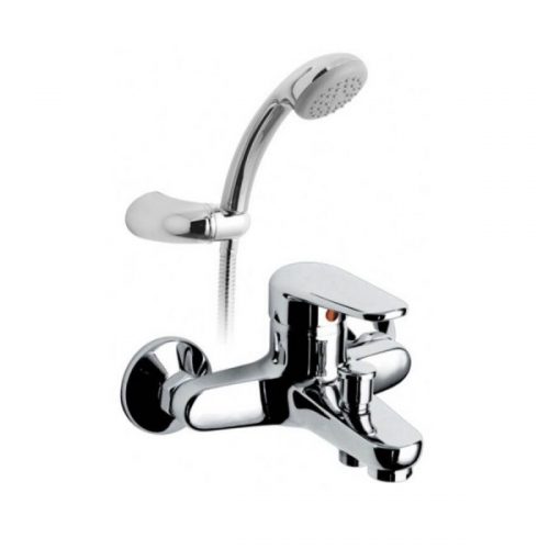 Mitigeur Mural Vado Chelsea 2 Trous Avec Set De Douche Chromé CHE-123+K-C/P