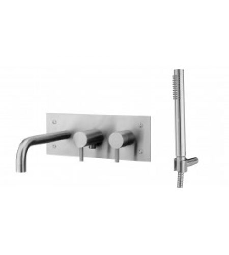 Mitigeur pour bagnoire encastré ancier inox Paffoni Steel…