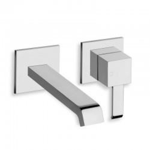 Mitigeur pour lavabo mural 2 trous 18 cm chrome QUADRI – CRISTINA ONDYNA QM27751