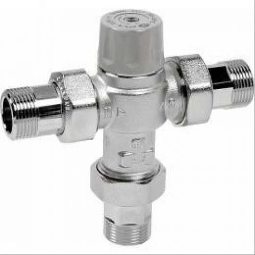 Mitigeur thermostatique collectif Thermador anti-brûlure M3/4 » union NF – THERMADOR