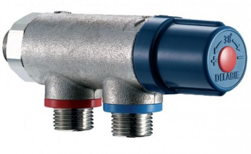 Mitigeur Thermostatique Douche Delabie Nickel 140 mm 733015