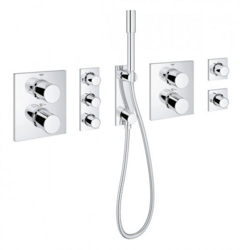 Mitigeur Thermostatique Douche Grohe Grohtherm F Kit complet pour F40″ pré – configuré