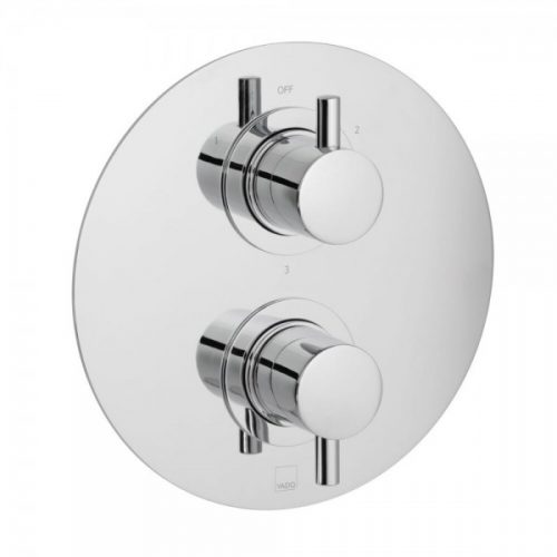 Mitigeur Thermostatique Douche Vado Celsius Rond 2 Poignées Chromé