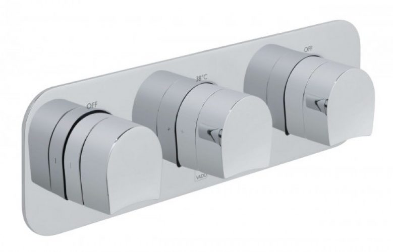 Mitigeur Thermostatique Douche Vado Kovera All Flow 3 Poignées Chromé