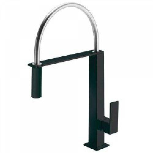 Mitigeur évier avec bec extractible Noir Mat – TRES 006487NM