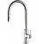 Mitigeur évier inox Ezroni inox poli, orientable saillie 215mm, hauteur : 491mm