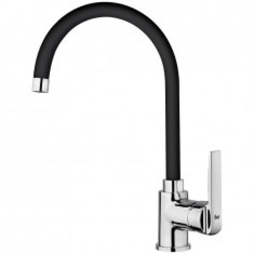 Mitigeur évier KOME Chromé/Noir – KOM12N