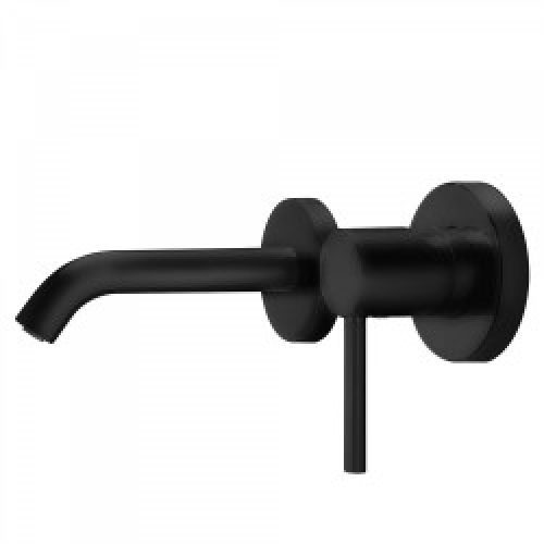 Mitigeur évier mural Corps encastré inclus et non divisible. Bec court 140 mm. – TRES 26220080NM