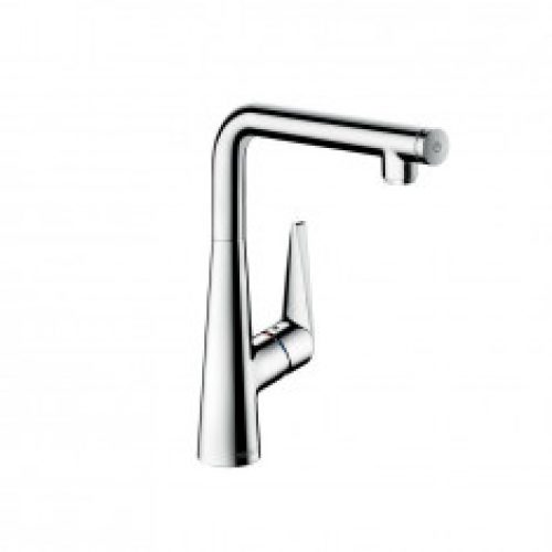 Mitigeur évier Talis Select S 300 aspect acier – Hansgrohe 72820800