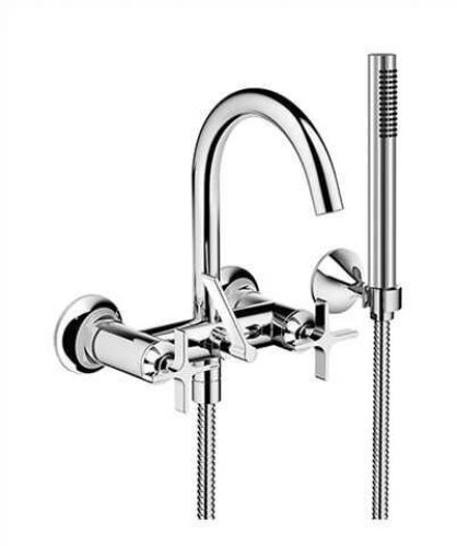 Mélangeur Baignoire Dornbracht VAIA 3 Trous Avec Garniture de Douche 240mm