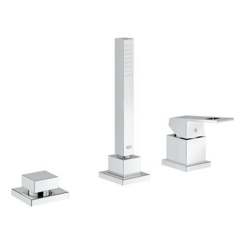 Mélangeur Baignoire Grohe Eurocube Combinaison bain-douche 3 trous