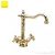 Mélangeur doré avec bec potence pour lavabo RETRO CHAMBORD – CRISTINA ONDYNA CH11152