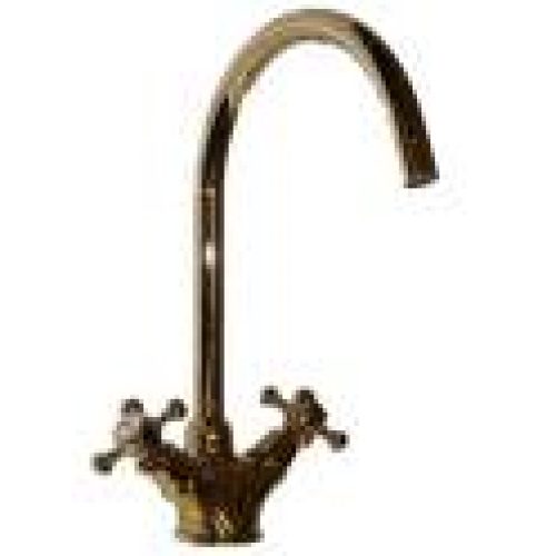 Mélangeur evier retro doré SANDRI