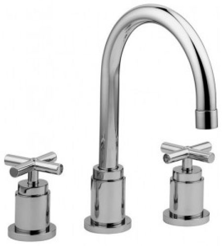 Mélangeur lavabo 3 trous, bec pivotant Paffoni QuattroQTV055