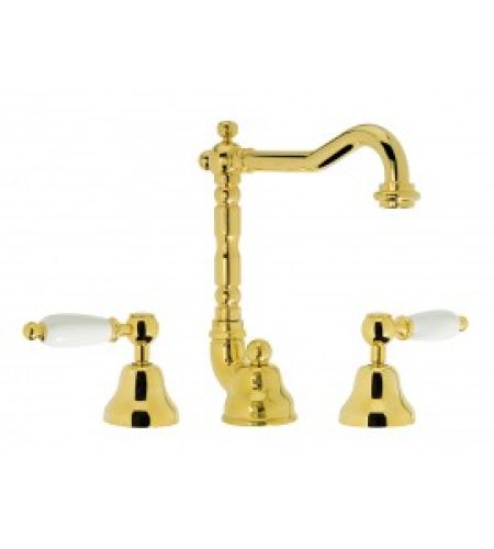 Mélangeur lavabo 3 trous, bec pivotant Porta & Bini…