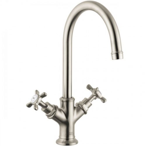 Mélangeur Lavabo Axor Montreux sans garniture de vidage Nickel Brossé