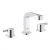 Mélangeur Lavabo Grohe Lineare 3 trous avec kit de drainage Chromé