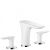 Mélangeur Lavabo Hansgrohe PuraVida 3 trous blanc/Chromé