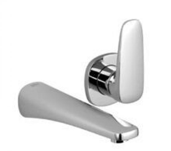 Mélangeur Lavabo Villeroy et Boch GENTLE monocommande mural 3 trous sans garniture de vidage