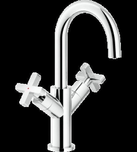 Mélangeur pour lavabo bec pivotant Nobili Lira LR116218/2CR