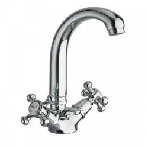 Mélangeur pour lavabo col de cygne avec vidage RETRO BALILLA – CRISTINA ONDYNA BL11051