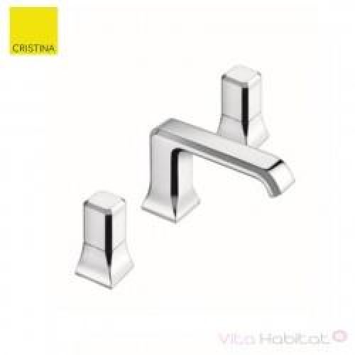 Mélangeur regular 3 trous pour lavabo ITALY chromé + Vidage –  CRISTINA ONDYNA IT20551