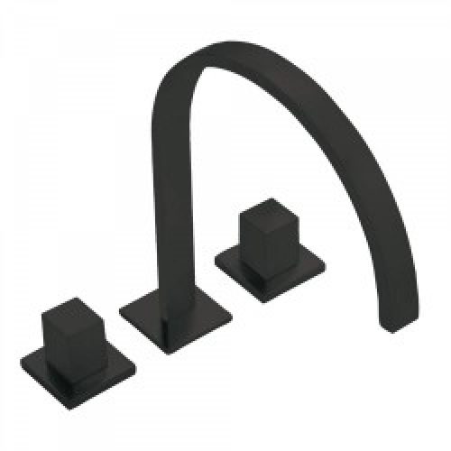 Mélangeur sur gorge À installation libre. Bec tube 35×15 mm. Aérateur rectangulaire – TRES 00810501NM