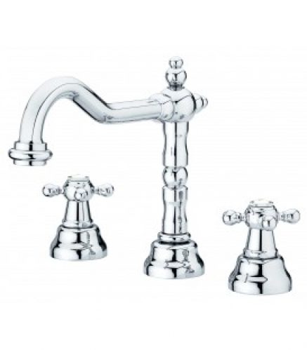 Mélangeur trois trous pour lavabo rétro CLASSIQUE