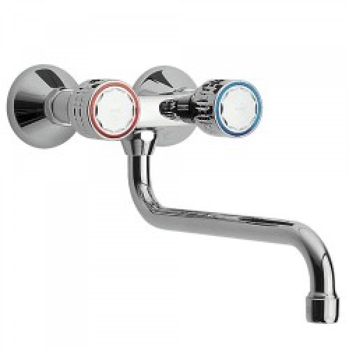 Mélangeur évier mural Distance depuis mur 260 mm. – TRES 123210