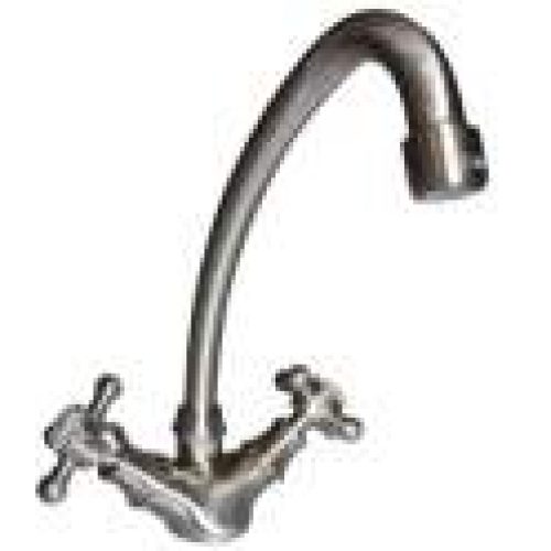 Mélangeur évier Tiffany : Bec mobile Nickel satiné