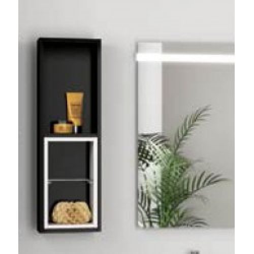 Module de salle de bain FUSSION 250 noir brillant – SALGAR 20860