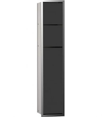 Module de WC emco asis 150 encastre, hauteur 809mm chrome/noir