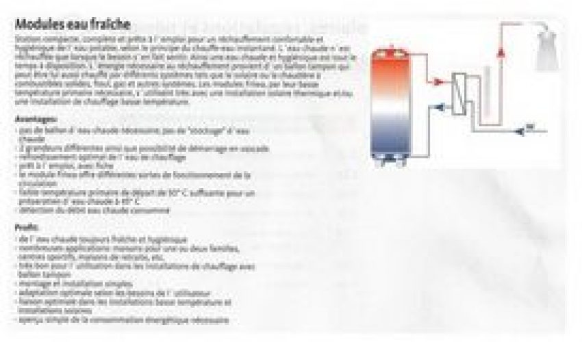 Module eau chaude instantannée sur ballon tampon 40l/m 1 » PAW