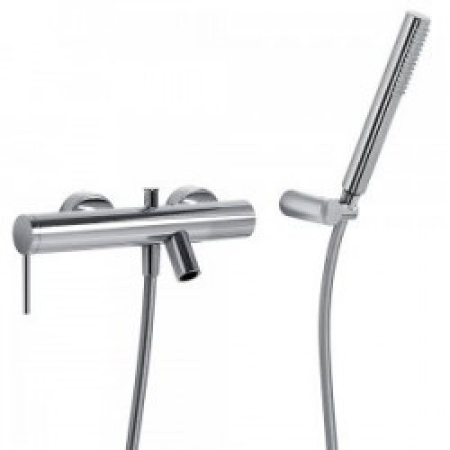 MONO‑TERM® bain‑douche Douchette à main anticalcaire avec support orientable et flexo satin – TRES…