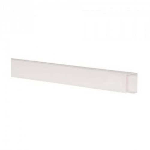 Moulure électrique 50 x 20 mm – fond + couvercle – 1 compartiment – 2m – Kéva