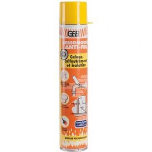 Mousse polyuréthane Gebsomousse résistante au feu 750ml GEB