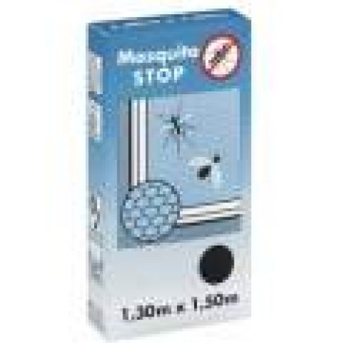 Moustiquaire pour fenêtre, « STOP&rsquo;, noir, 1,30m x 1,50m