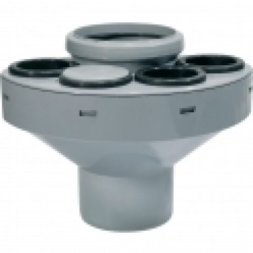 Multi-connecteur PVC gris – Ø 110 mm – 4 branchements Ø 32…