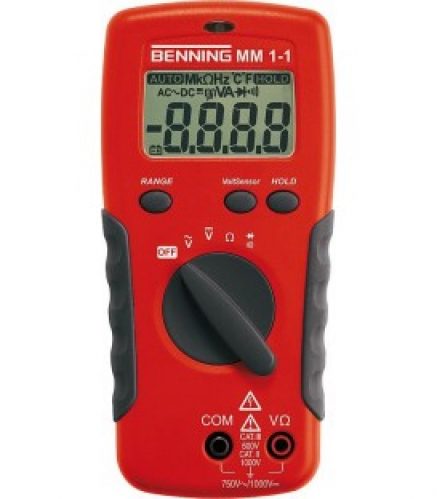 Multimetre numerique avec capteur de volt sans contact Benning MM 1-2 RefNr: 044081