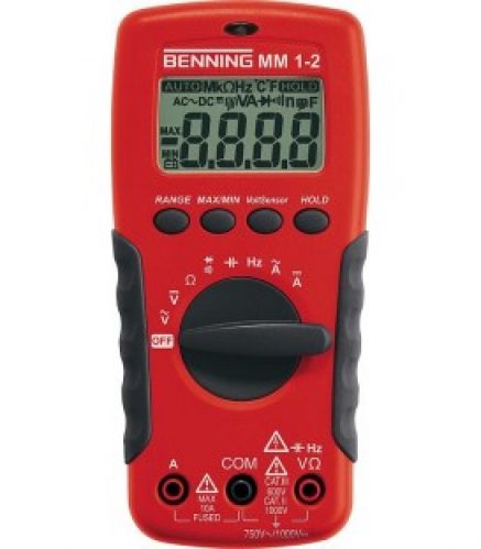 Multimetre numerique Benning MM 1-2, avec capteur de volt sans contact Ref.Nr.044082