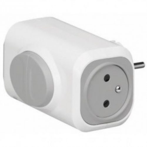 Multiprise 2 sorties avec bouton d’extraction – 050637