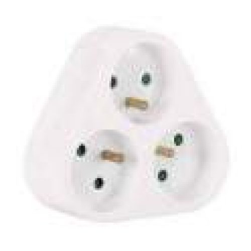 Multiprise 3 prises rondes en triangle