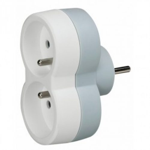 Multiprise électrique biplite 2P+T sortie frontale – 0 506 38