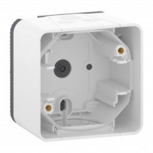 Mureva Styl – Boîte 1 poste – montage saillie – IP55 – IK08 – blanc
