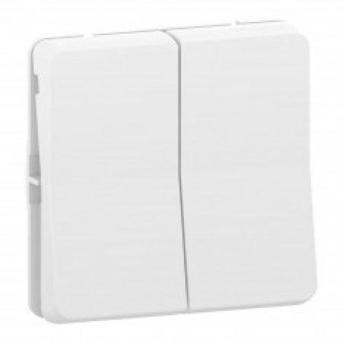 Mureva Styl – Double va et vient – composable – IP55 – IK08 – blanc