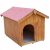 Niche pour chien moyen 0.96m² avec toit double pente bitumé