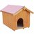 Niche pour petit chien 0.77m² avec toit double pente bitumé