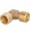Nipple coude en laiton 3/8 x 3/8 cyl 2 cotes cone interieur