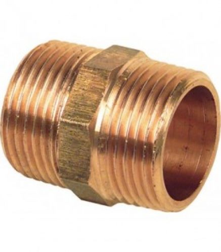 Nipple filete en laiton 3/4&Prime; fil mÔle x 3/4&Prime; fil mÔle