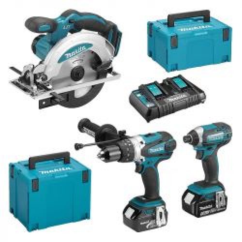 Pack 3 Outils Makita Dlx3039Ptj Dhp458 Dtd152 Dss610 18V Lxt Li Ion 2 X